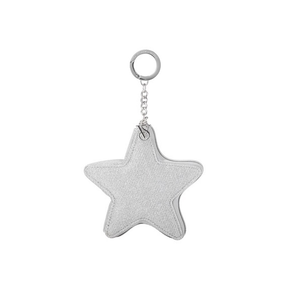 Victoria's Secret Silver Star pouch keychain